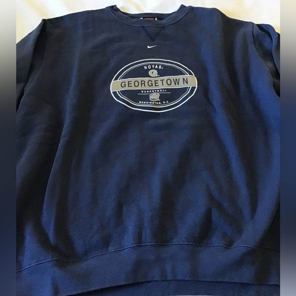 Vintage Y2K Nike Team Georgetown Hoyas Basketball Crewneck Sweatshirt XL